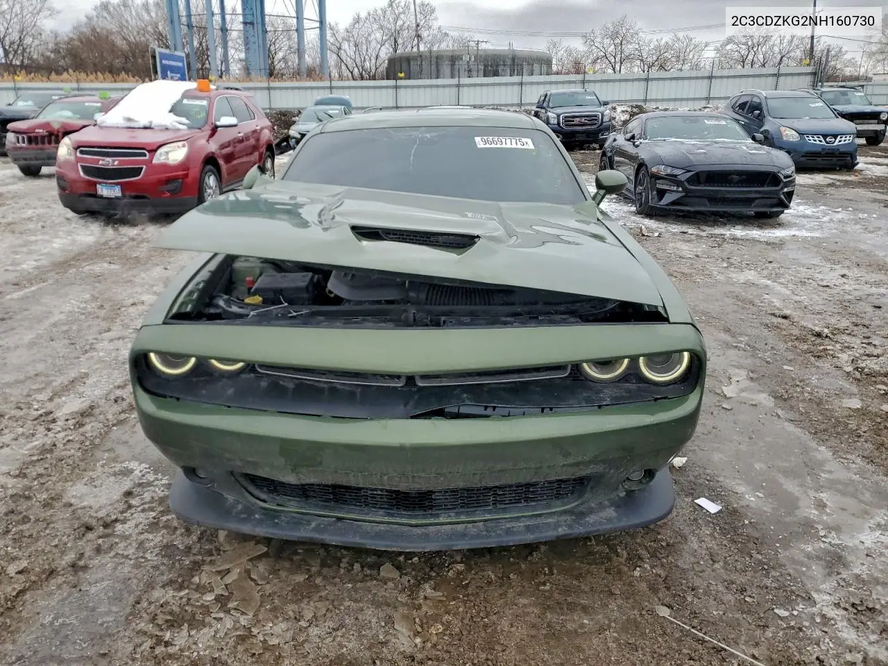 2C3CDZKG2NH160730 2022 Dodge Challenger Gt
