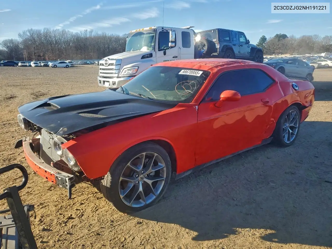 2C3CDZJG2NH191221 2022 Dodge Challenger Gt