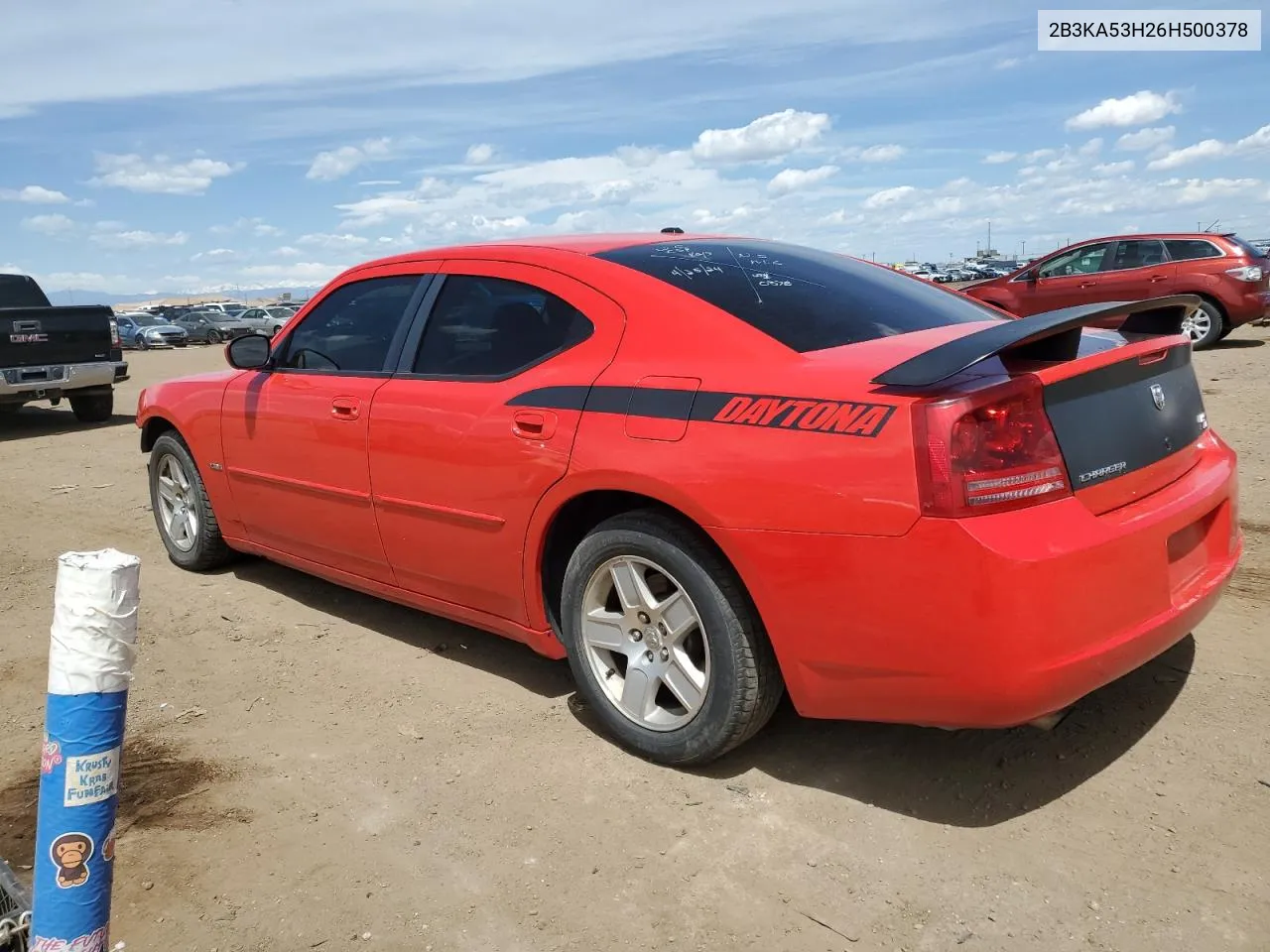 2006 Dodge Charger R/T VIN: 2B3KA53H26H500378 Lot: 54151584