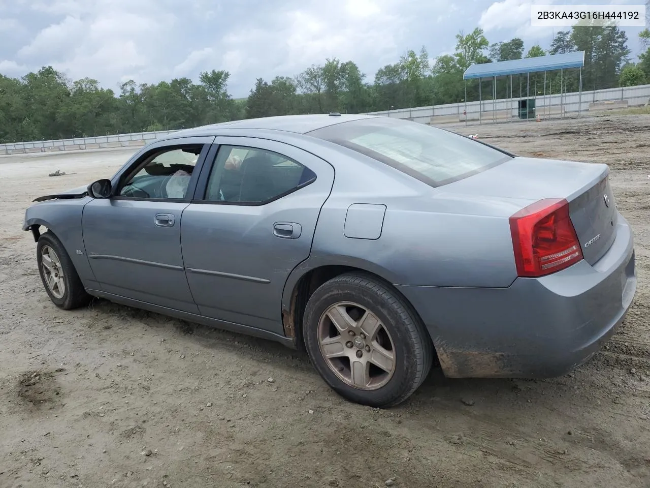 2B3KA43G16H444192 2006 Dodge Charger Se