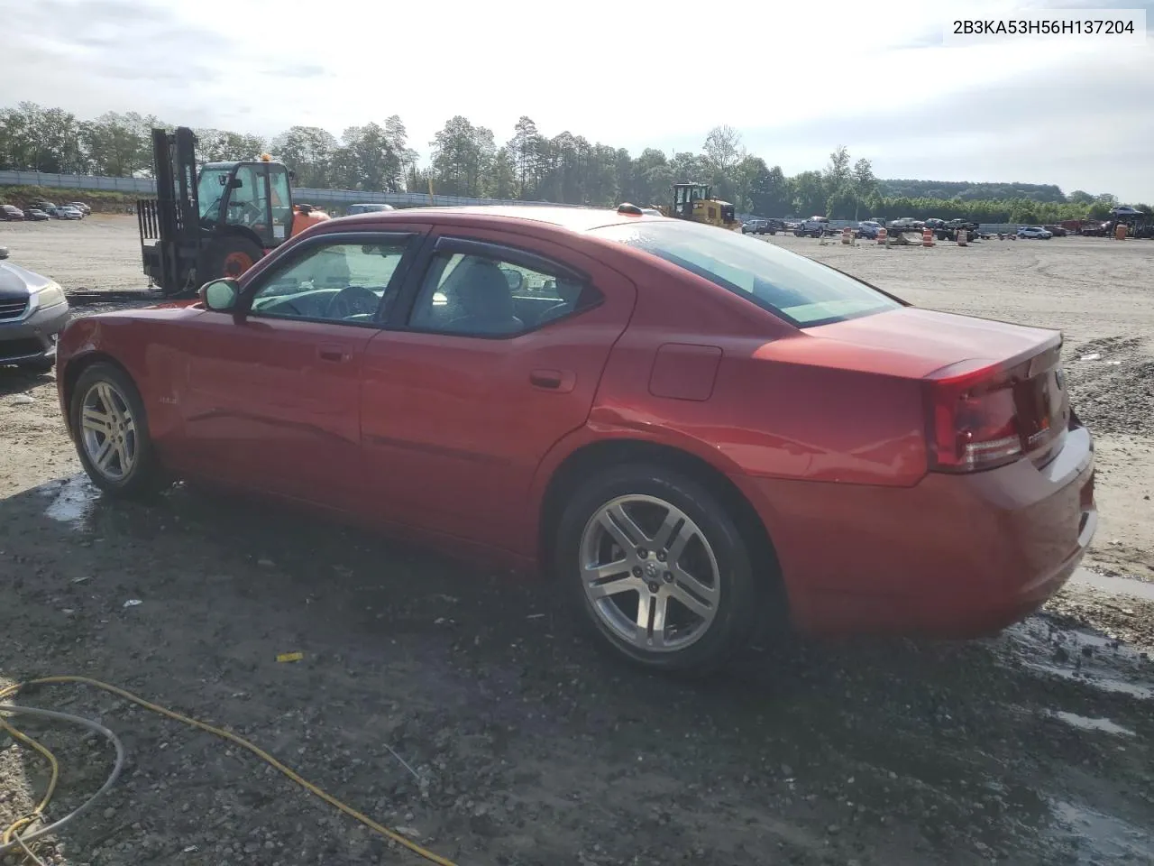 2B3KA53H56H137204 2006 Dodge Charger R/T