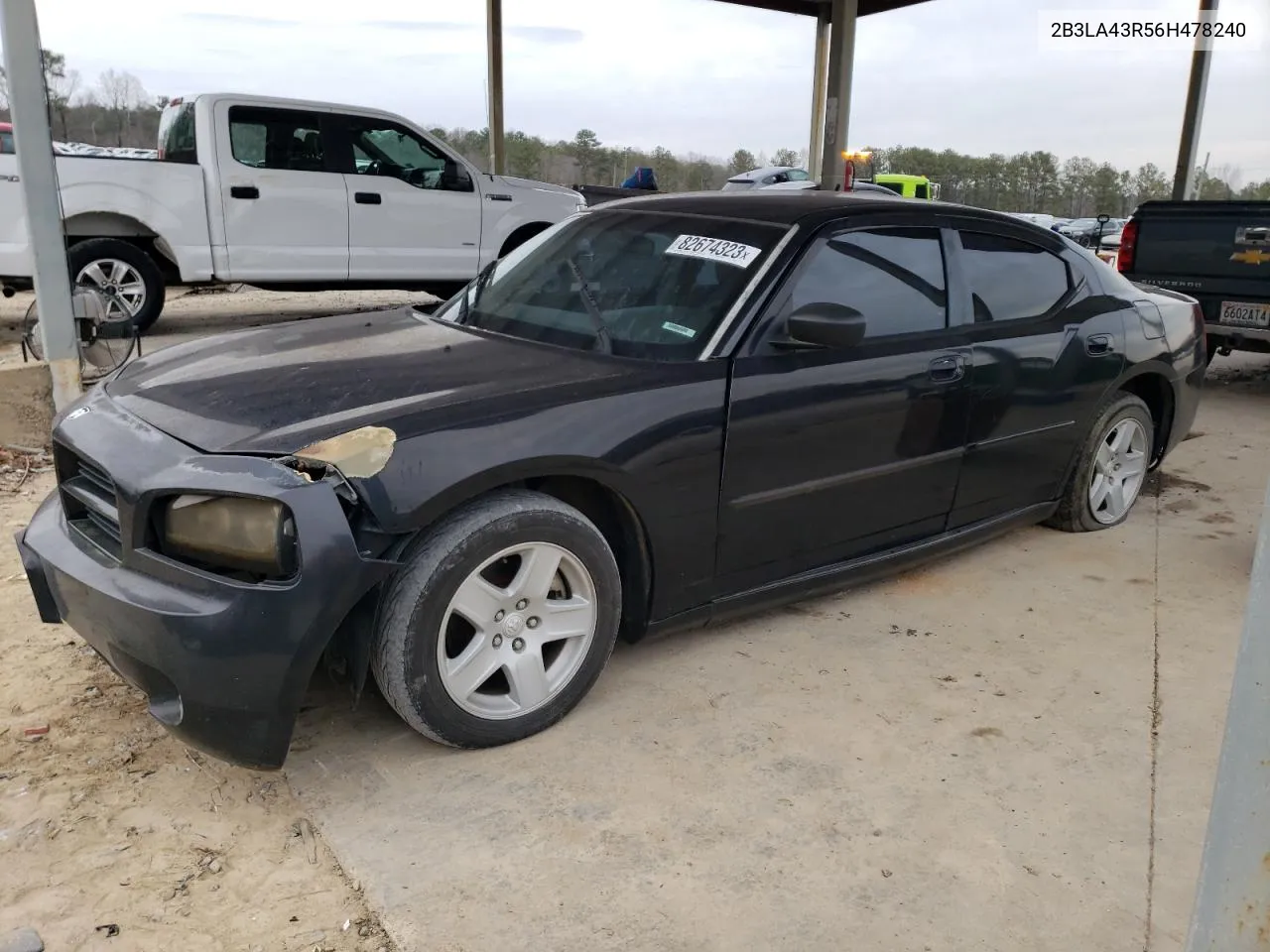 2006 Dodge Charger Se VIN: 2B3LA43R56H478240 Lot: 64101574