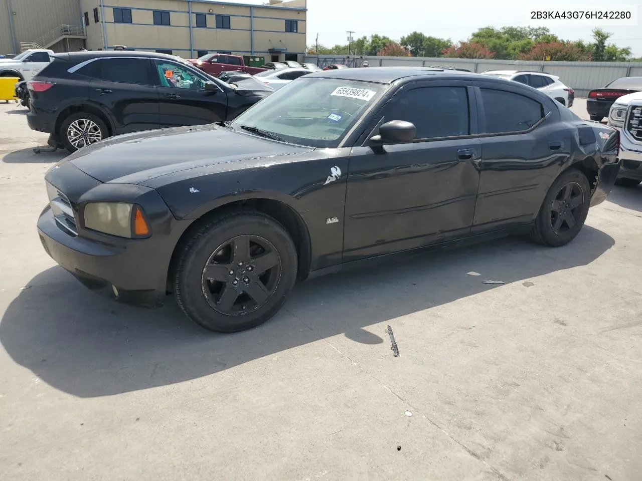 2006 Dodge Charger Se VIN: 2B3KA43G76H242280 Lot: 65939824