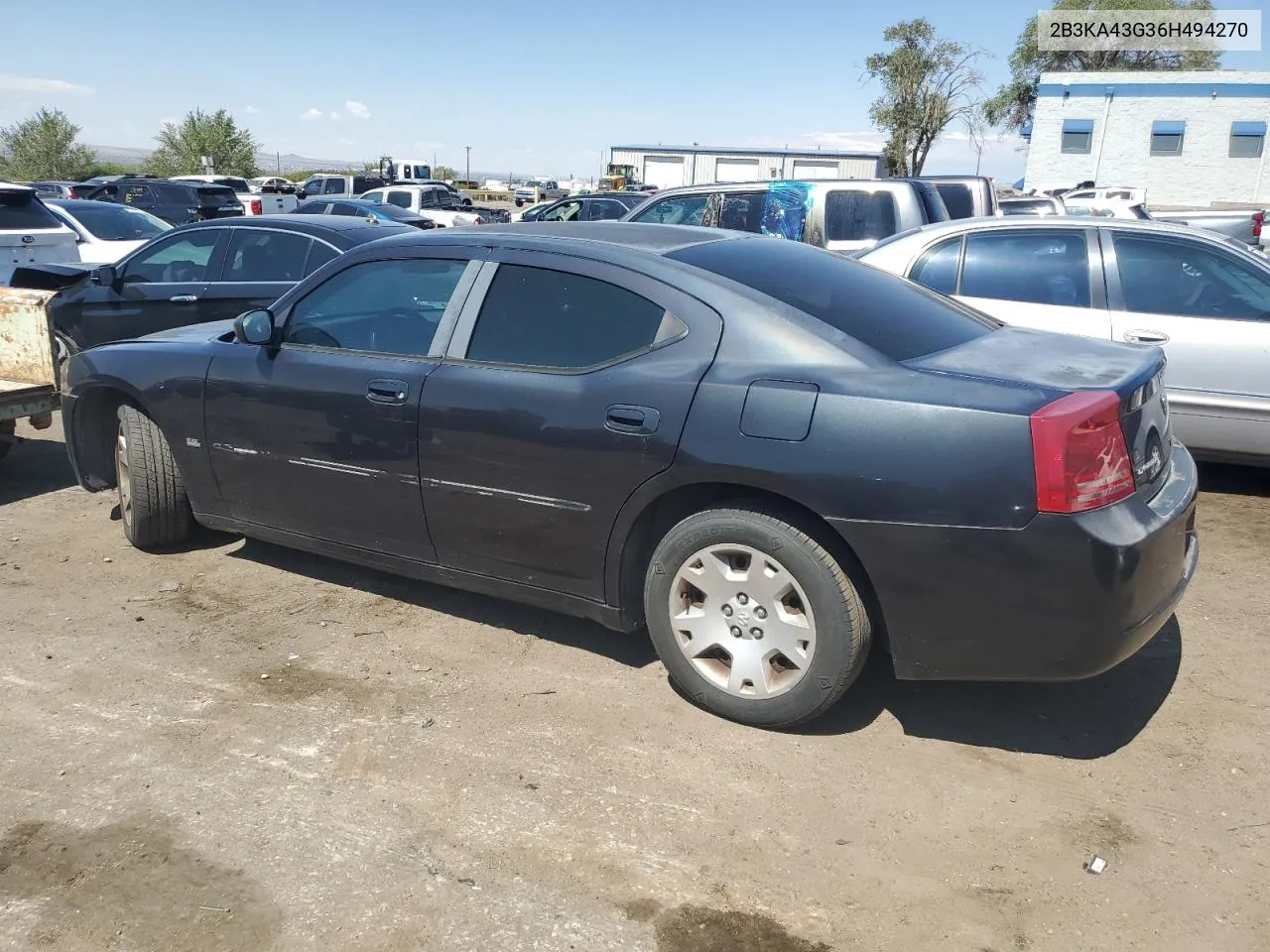 2006 Dodge Charger Se VIN: 2B3KA43G36H494270 Lot: 70907224