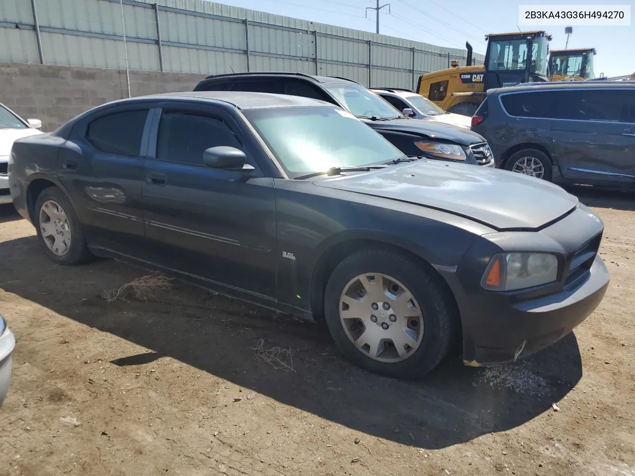 2006 Dodge Charger Se VIN: 2B3KA43G36H494270 Lot: 70907224