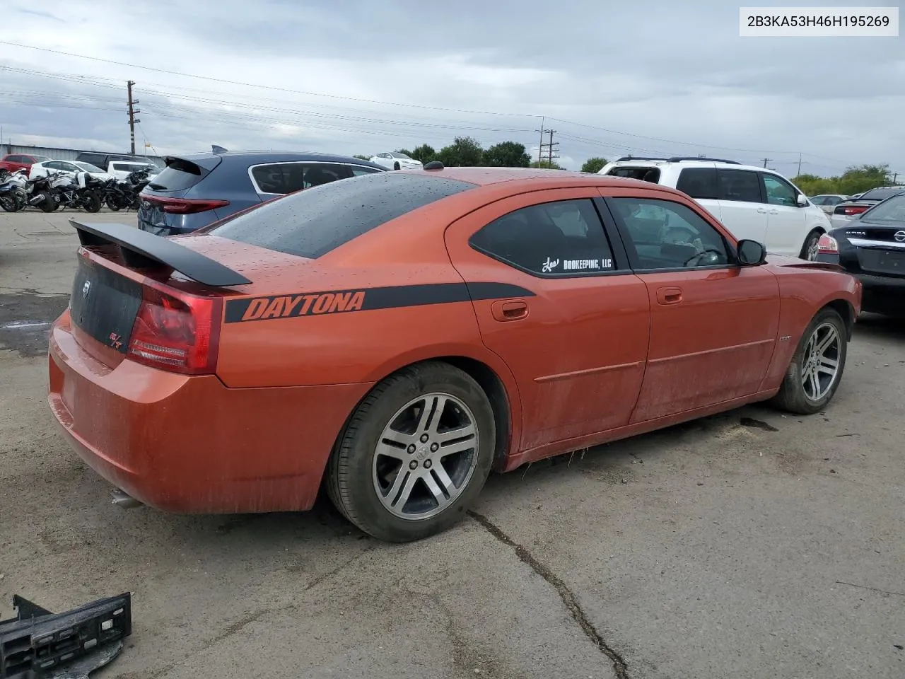 2006 Dodge Charger R/T VIN: 2B3KA53H46H195269 Lot: 71201414