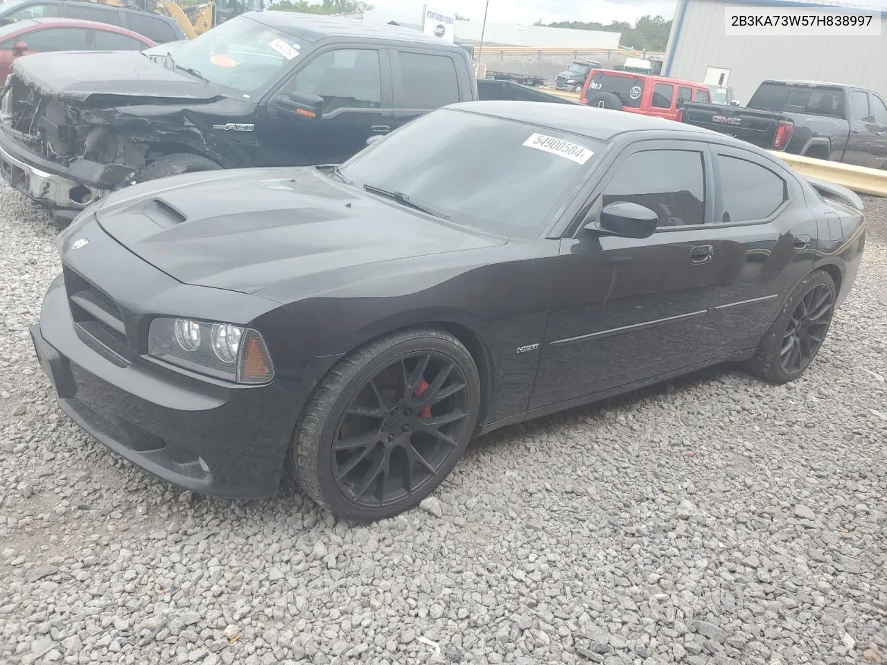 2007 Dodge Charger Srt-8 VIN: 2B3KA73W57H838997 Lot: 54900584