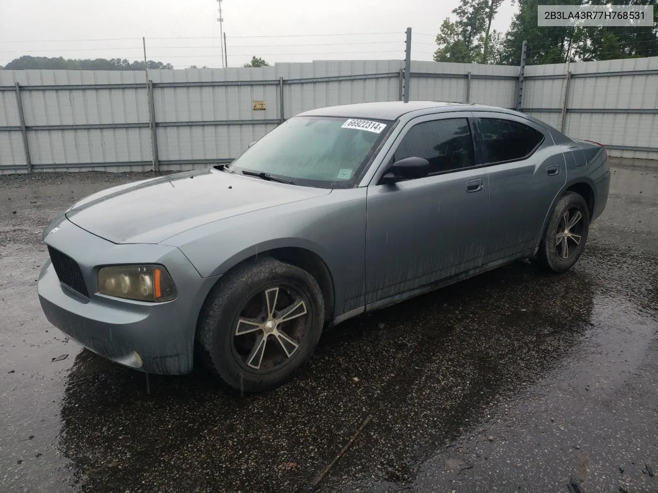 2007 Dodge Charger Se VIN: 2B3LA43R77H768531 Lot: 66922314