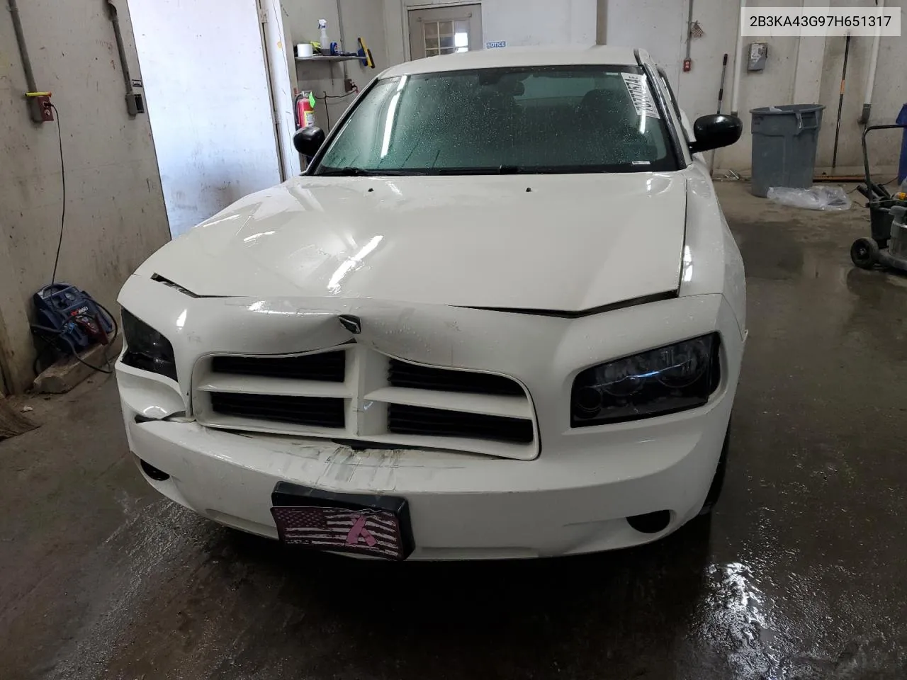 2007 Dodge Charger Se VIN: 2B3KA43G97H651317 Lot: 70777574