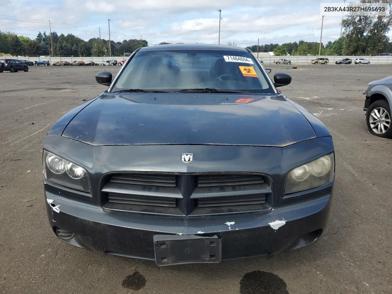 2007 Dodge Charger Se VIN: 2B3KA43R27H695693 Lot: 71464694