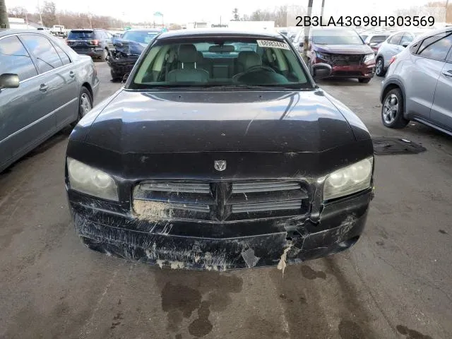 2B3LA43G98H303569 2008 Dodge Charger