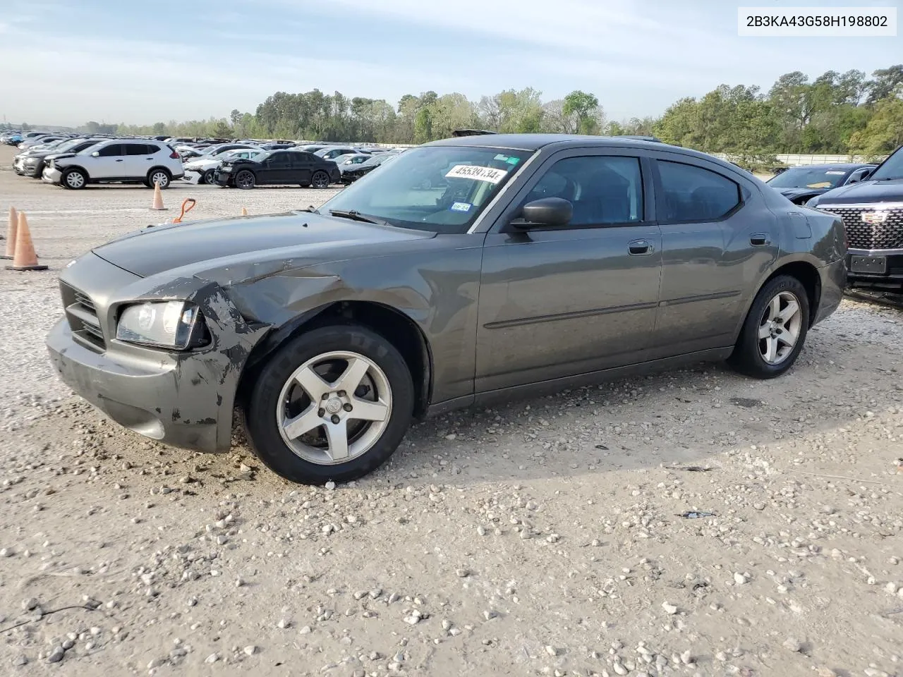 2008 Dodge Charger VIN: 2B3KA43G58H198802 Lot: 45539134