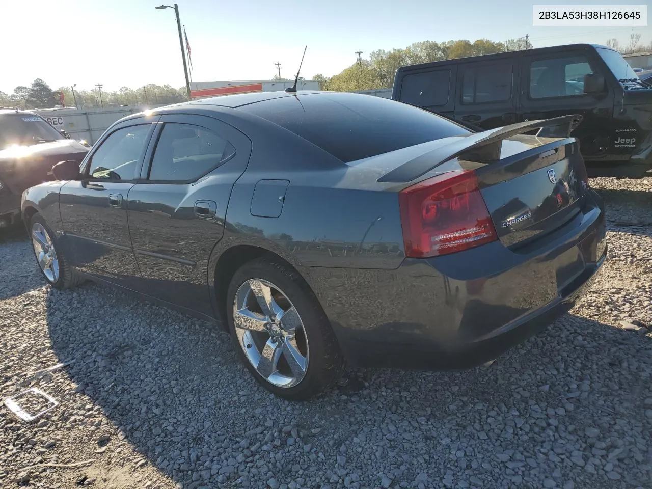 2008 Dodge Charger R/T VIN: 2B3LA53H38H126645 Lot: 47210414