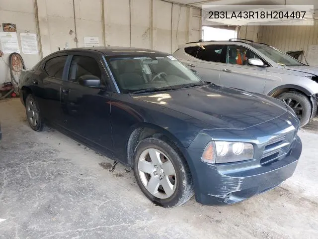 2008 Dodge Charger VIN: 2B3LA43R18H204407 Lot: 50276914