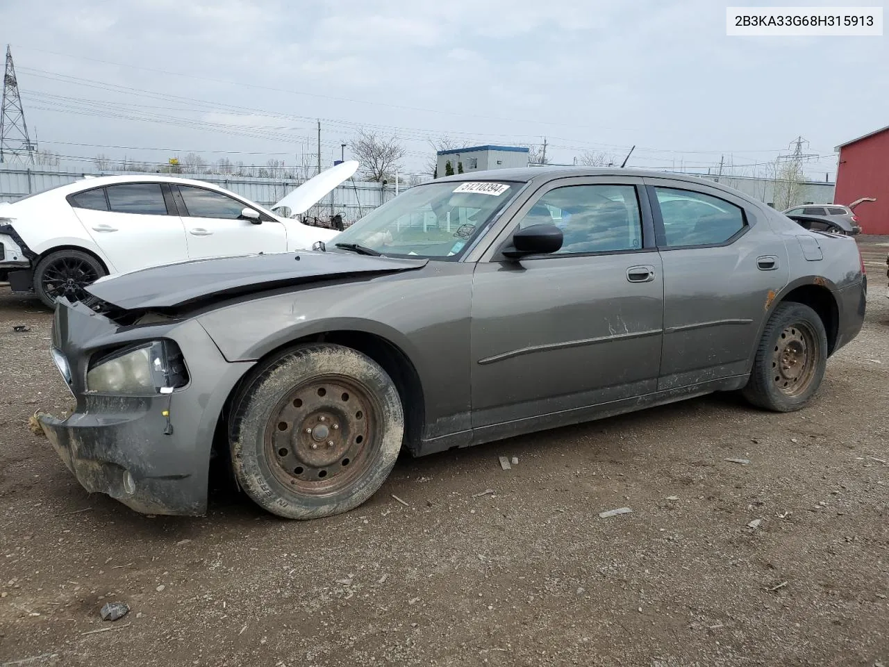 2008 Dodge Charger Sxt VIN: 2B3KA33G68H315913 Lot: 51210394