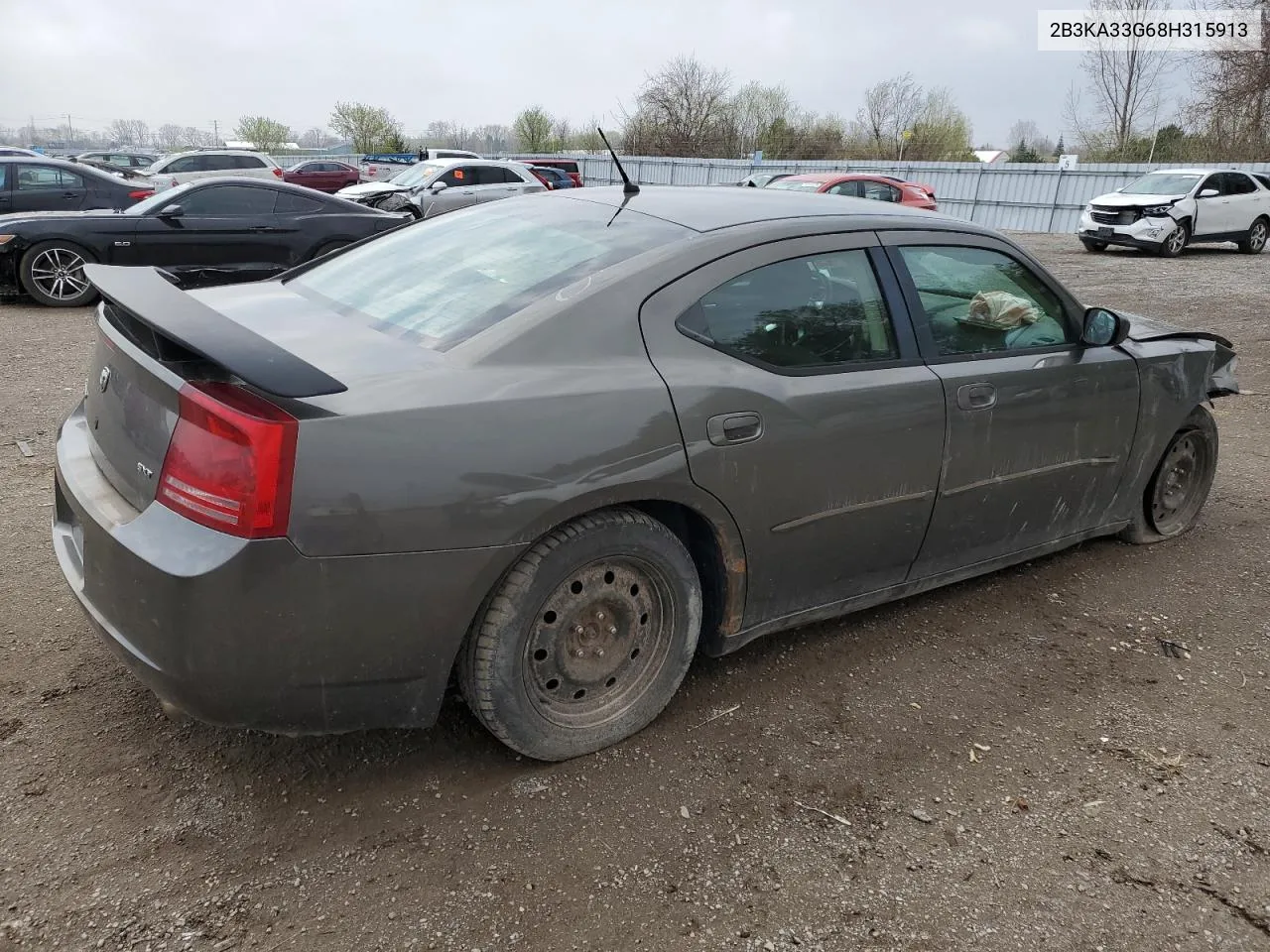 2008 Dodge Charger Sxt VIN: 2B3KA33G68H315913 Lot: 51210394