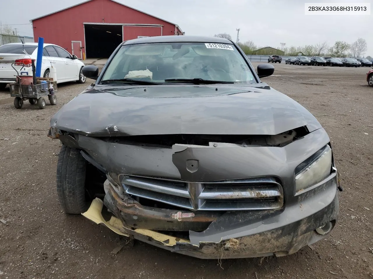 2008 Dodge Charger Sxt VIN: 2B3KA33G68H315913 Lot: 51210394