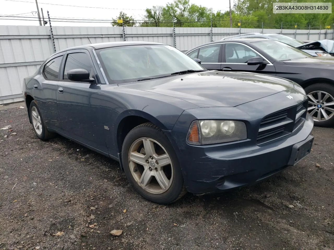 2008 Dodge Charger VIN: 2B3KA43G08H314830 Lot: 53270654