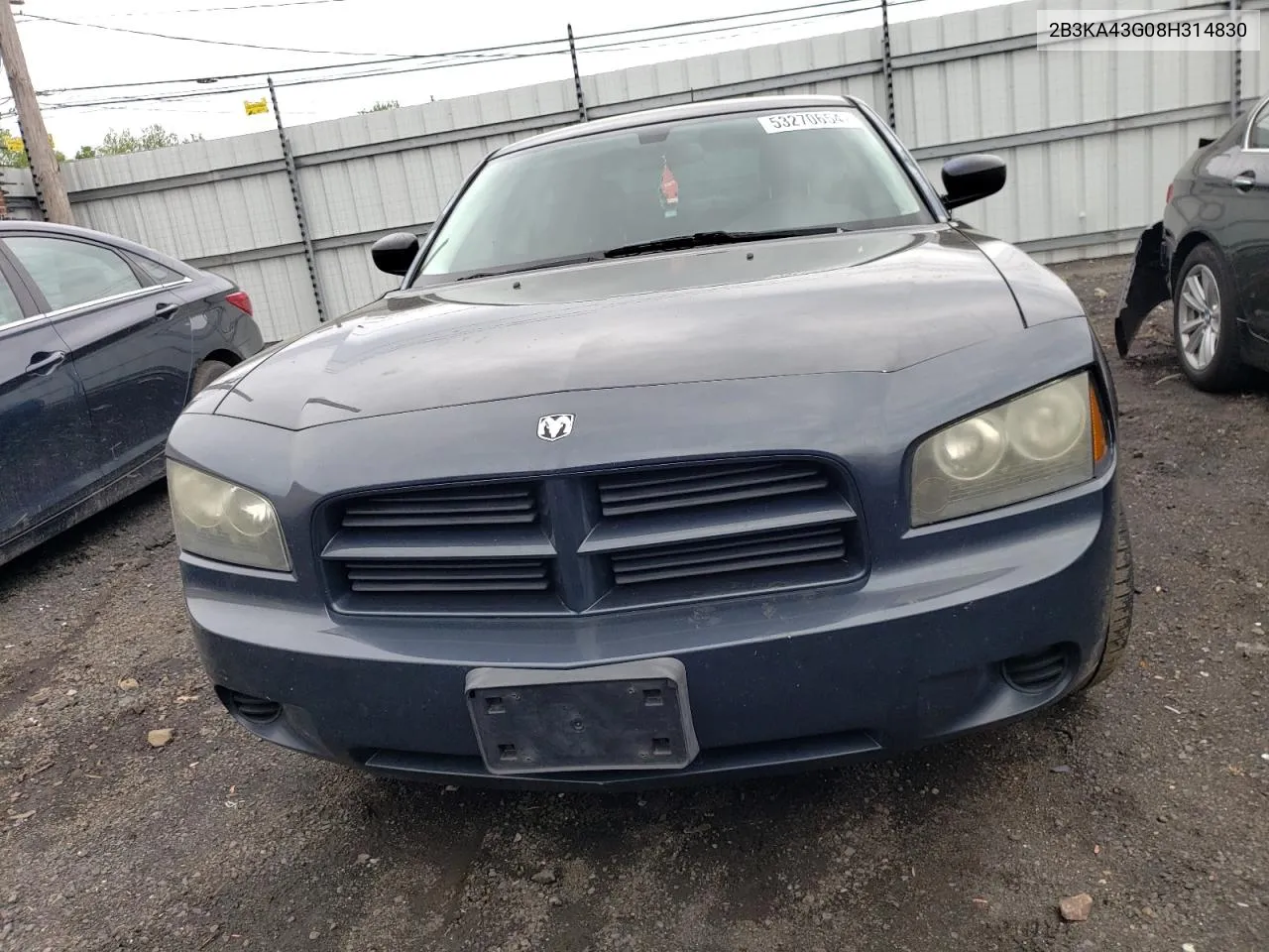 2008 Dodge Charger VIN: 2B3KA43G08H314830 Lot: 53270654