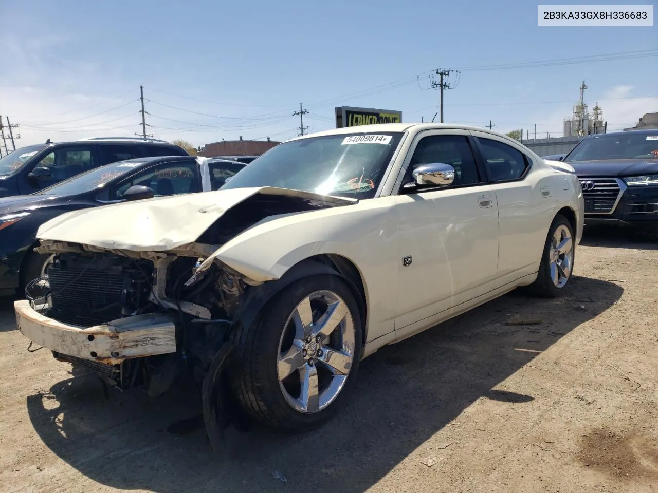 2008 Dodge Charger Sxt VIN: 2B3KA33GX8H336683 Lot: 54009814