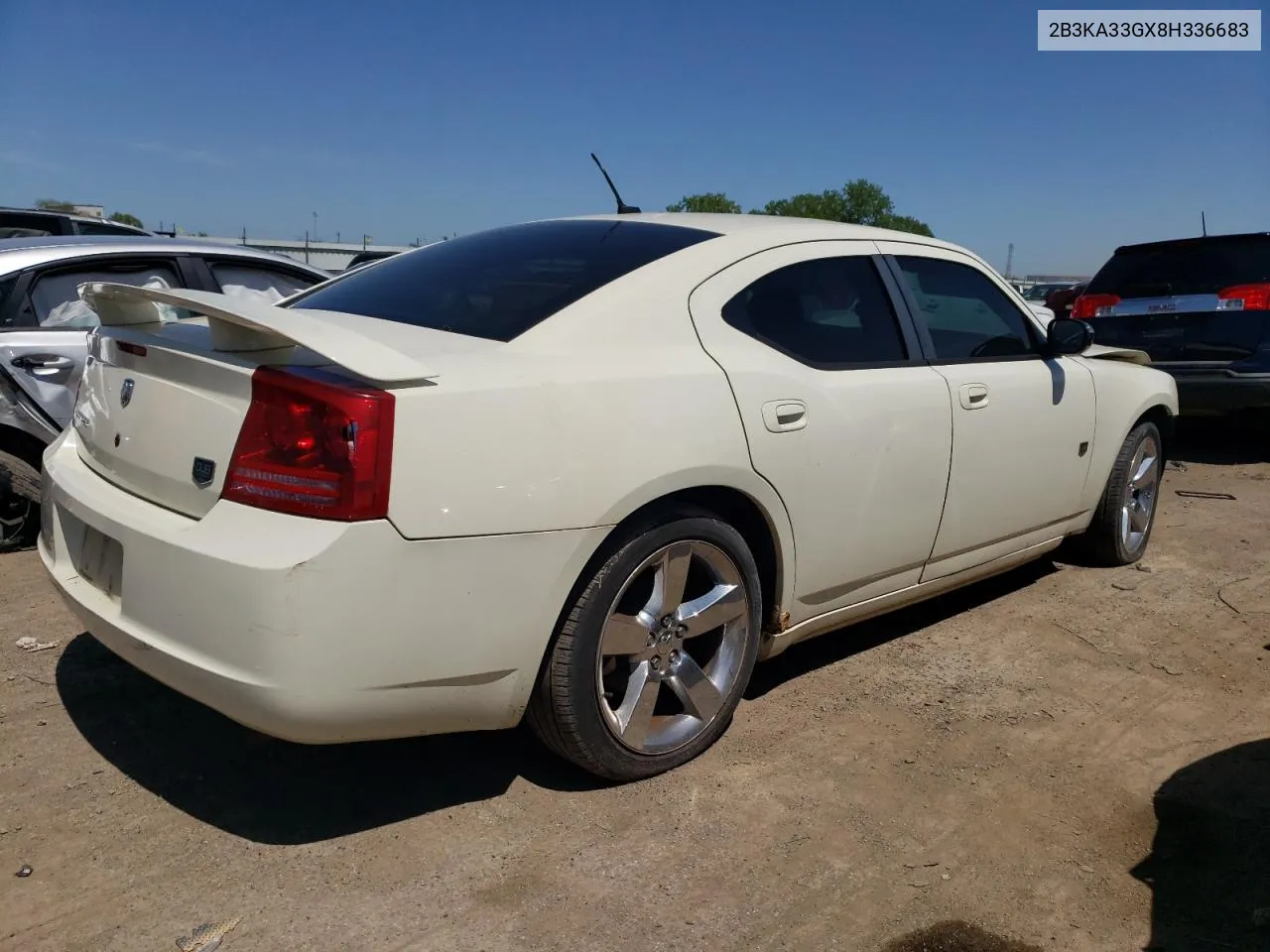 2008 Dodge Charger Sxt VIN: 2B3KA33GX8H336683 Lot: 54009814