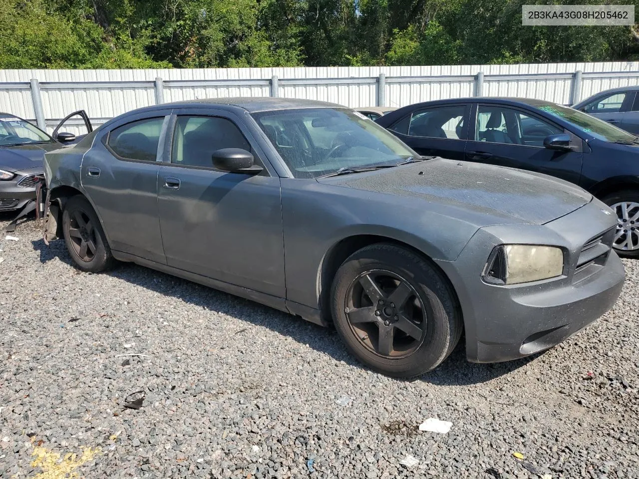 2008 Dodge Charger VIN: 2B3KA43G08H205462 Lot: 54044994