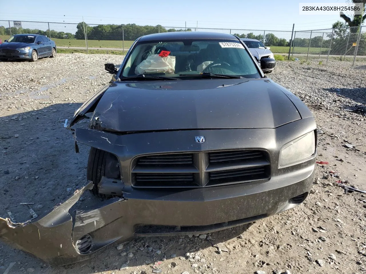 2008 Dodge Charger VIN: 2B3KA43GX8H254586 Lot: 57875334