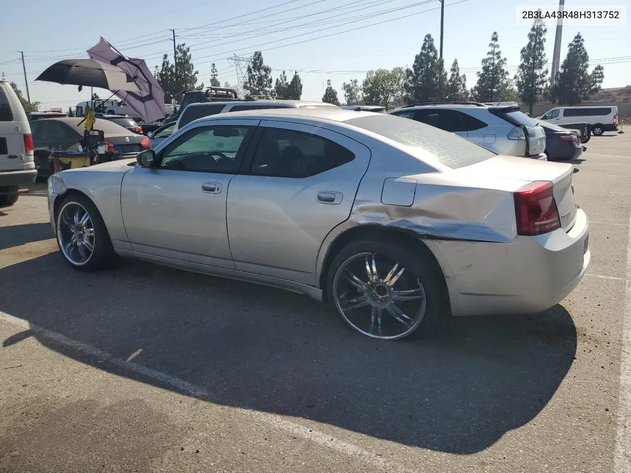 2008 Dodge Charger VIN: 2B3LA43R48H313752 Lot: 62012954