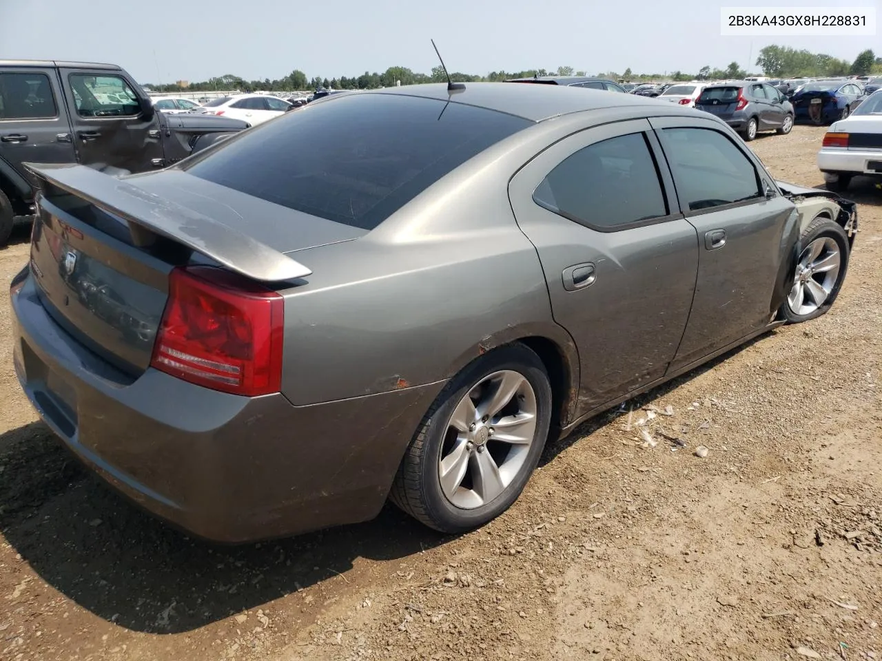 2008 Dodge Charger VIN: 2B3KA43GX8H228831 Lot: 65186474