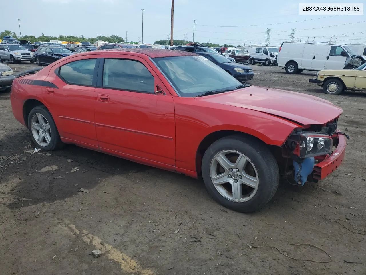 2008 Dodge Charger VIN: 2B3KA43G68H318168 Lot: 65345684