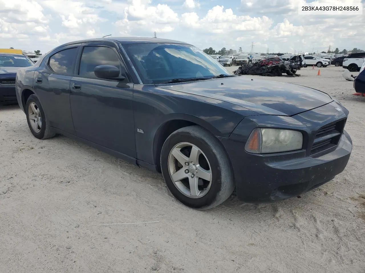 2008 Dodge Charger VIN: 2B3KA43G78H248566 Lot: 67191844