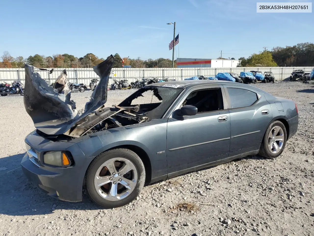 2B3KA53H48H207651 2008 Dodge Charger R/T