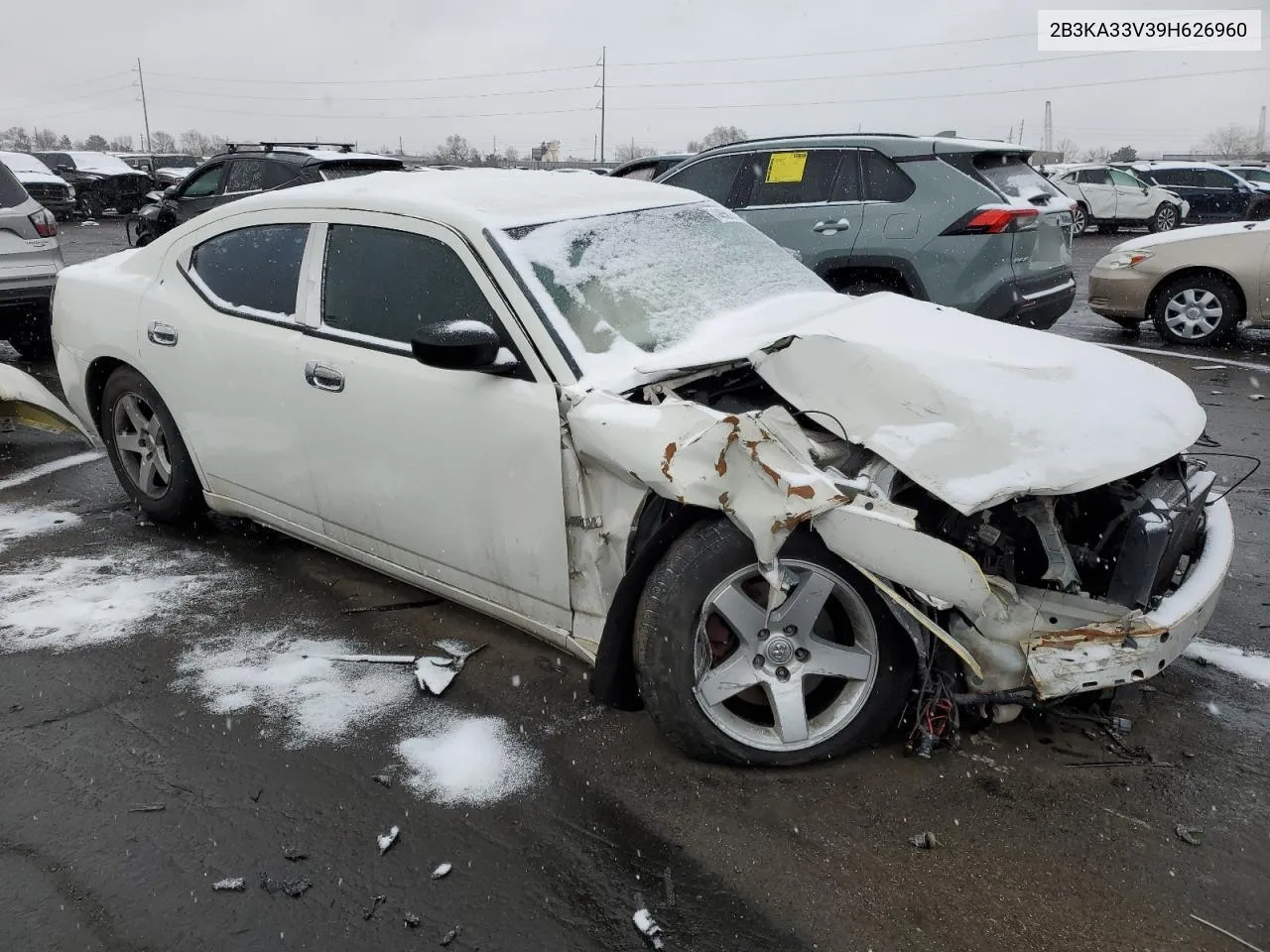 2009 Dodge Charger Sxt VIN: 2B3KA33V39H626960 Lot: 44058134