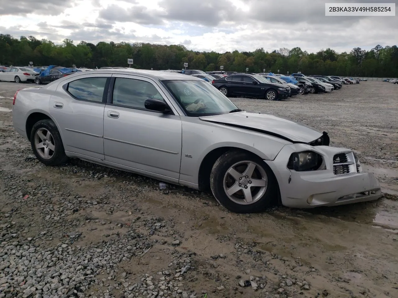 2009 Dodge Charger Sxt VIN: 2B3KA33V49H585254 Lot: 49404634