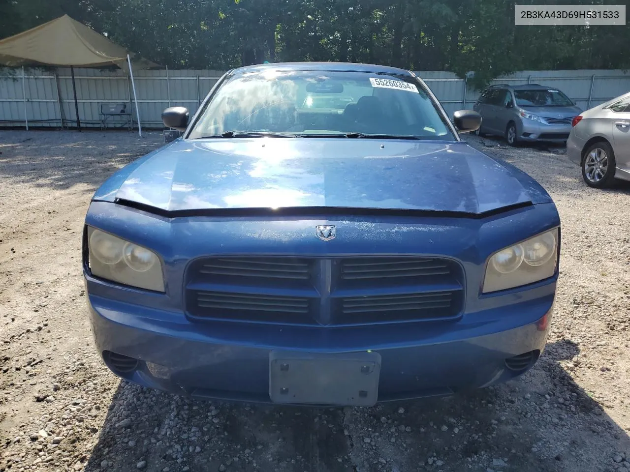 2009 Dodge Charger VIN: 2B3KA43D69H531533 Lot: 55260354