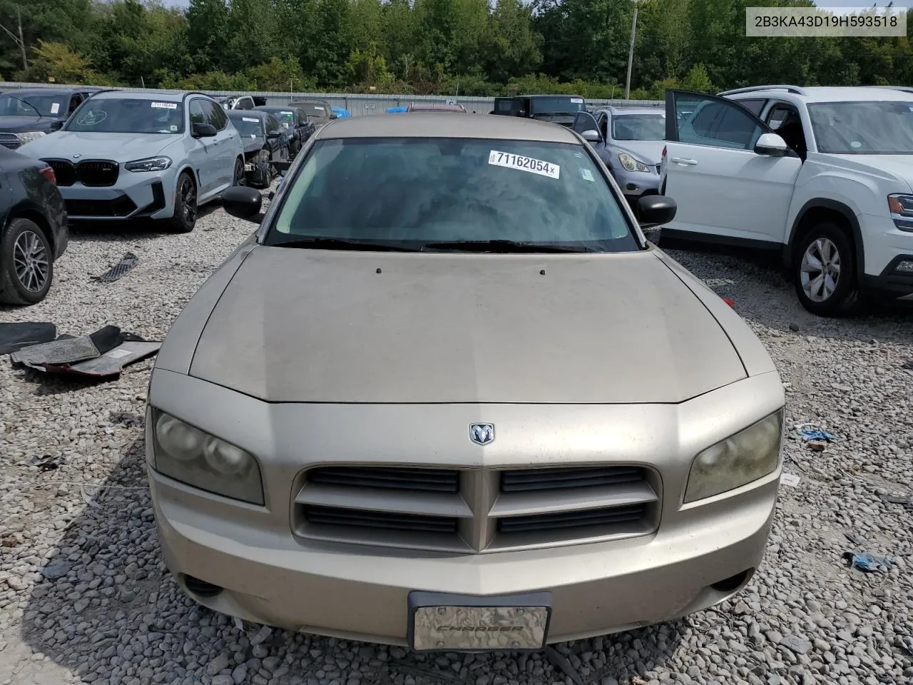 2009 Dodge Charger VIN: 2B3KA43D19H593518 Lot: 71162054