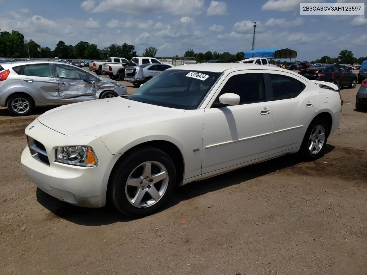 2010 Dodge Charger Sxt VIN: 2B3CA3CV3AH123597 Lot: 53636454