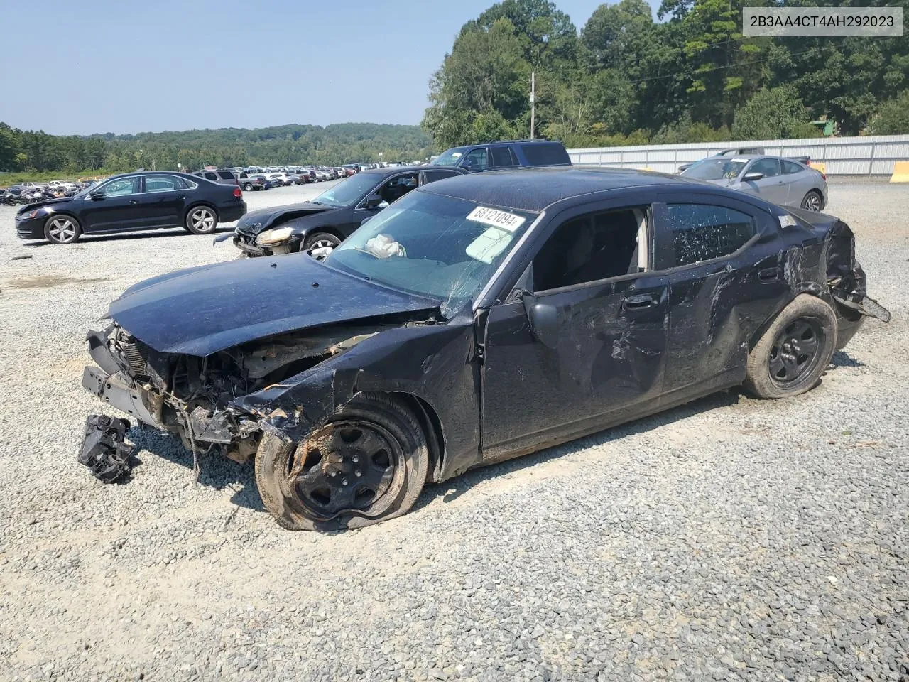 2010 Dodge Charger VIN: 2B3AA4CT4AH292023 Lot: 68121094