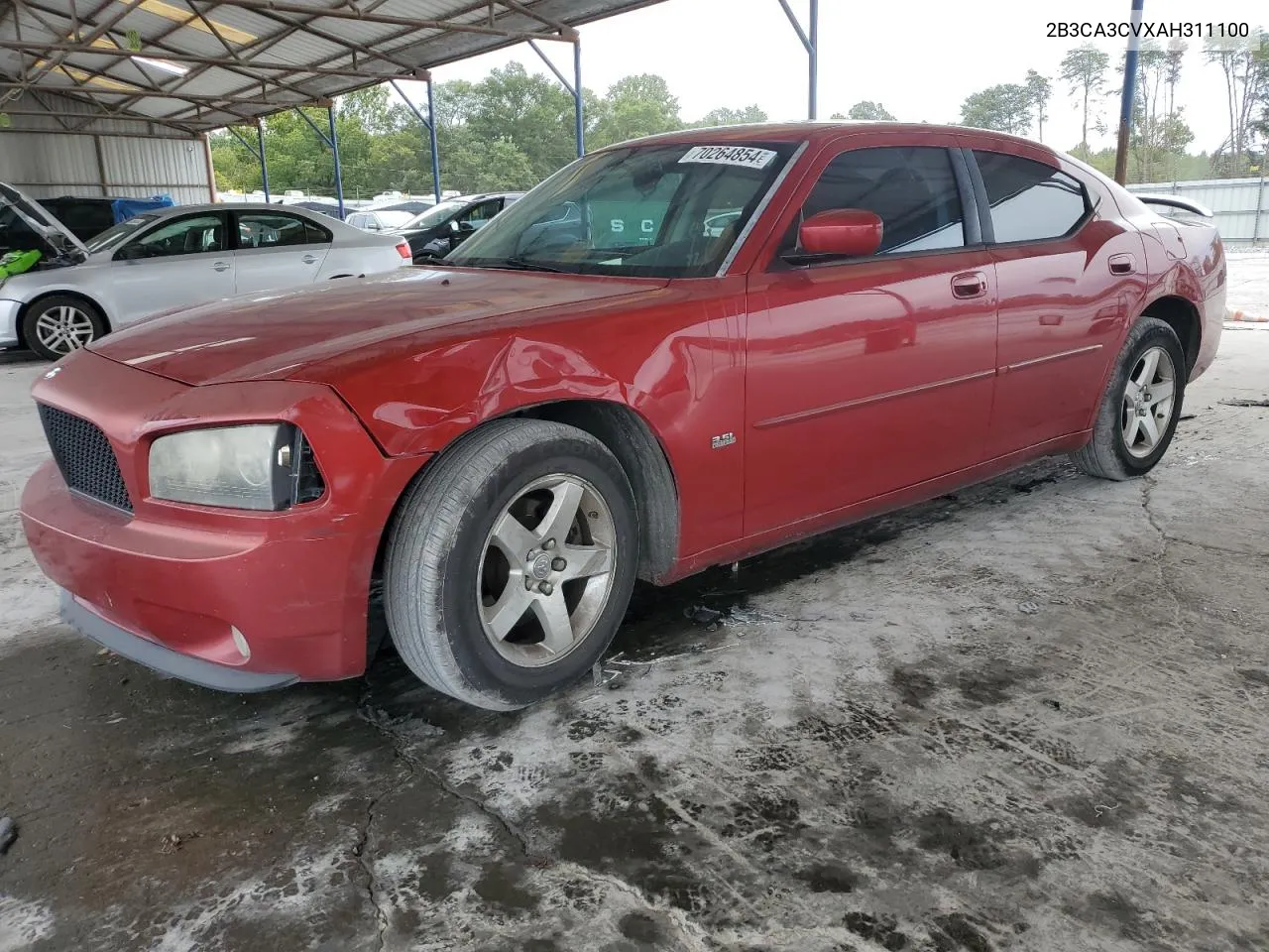 2010 Dodge Charger Sxt VIN: 2B3CA3CVXAH311100 Lot: 70264854