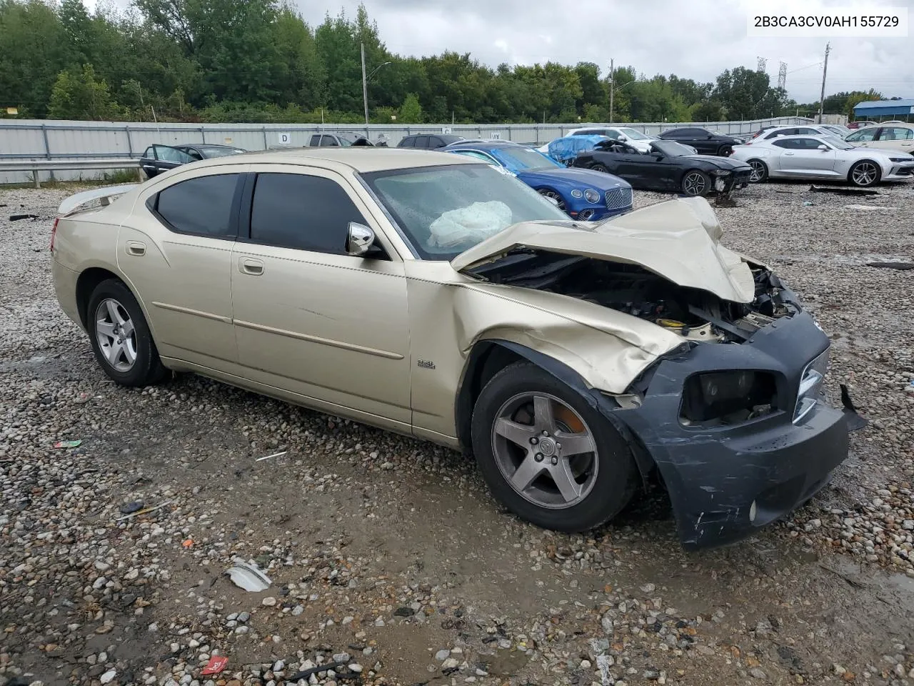 2010 Dodge Charger Sxt VIN: 2B3CA3CV0AH155729 Lot: 71287334