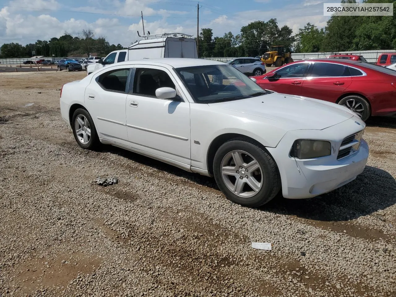 2B3CA3CV1AH257542 2010 Dodge Charger Sxt