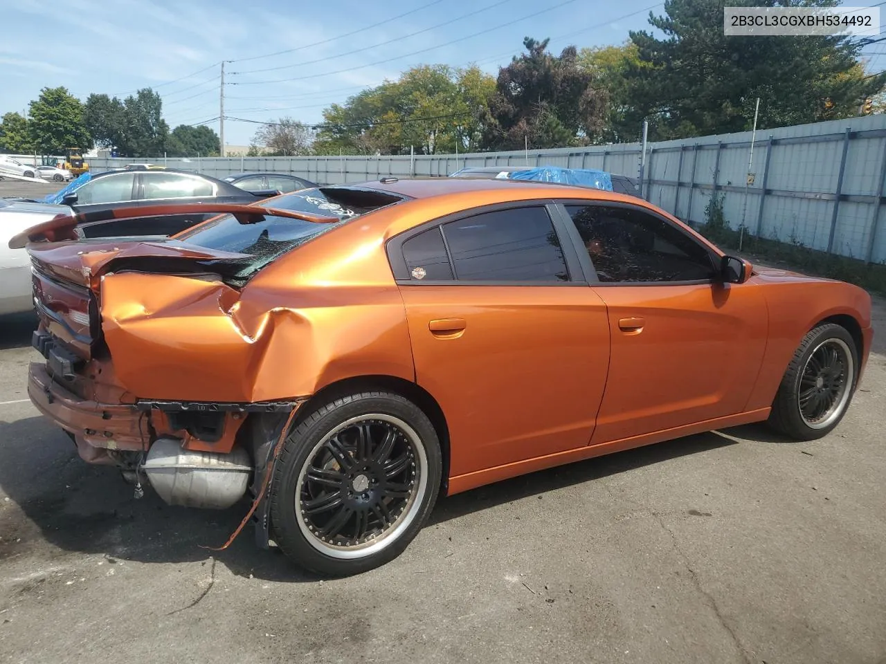 2011 Dodge Charger VIN: 2B3CL3CGXBH534492 Lot: 71078374