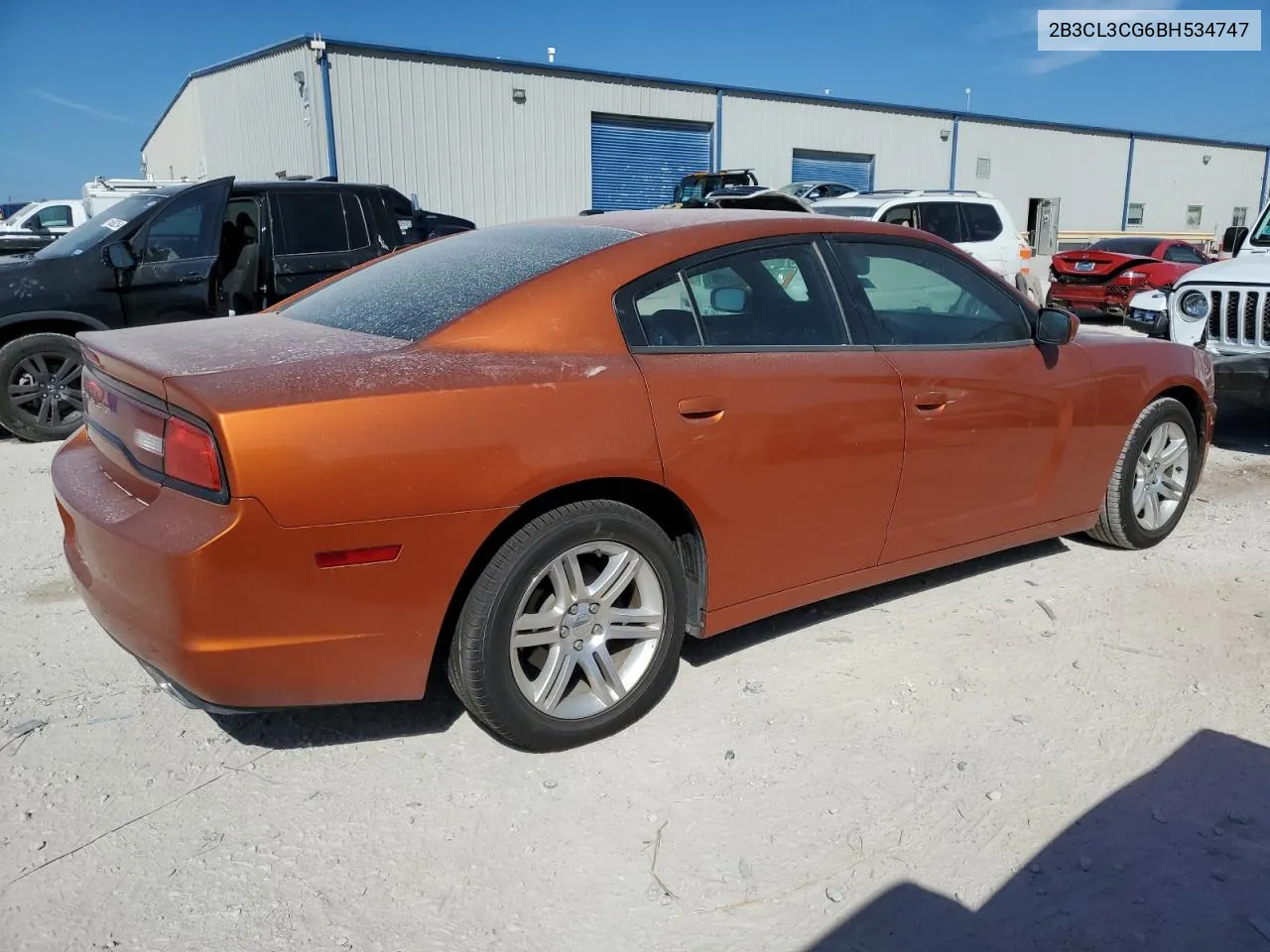 2B3CL3CG6BH534747 2011 Dodge Charger