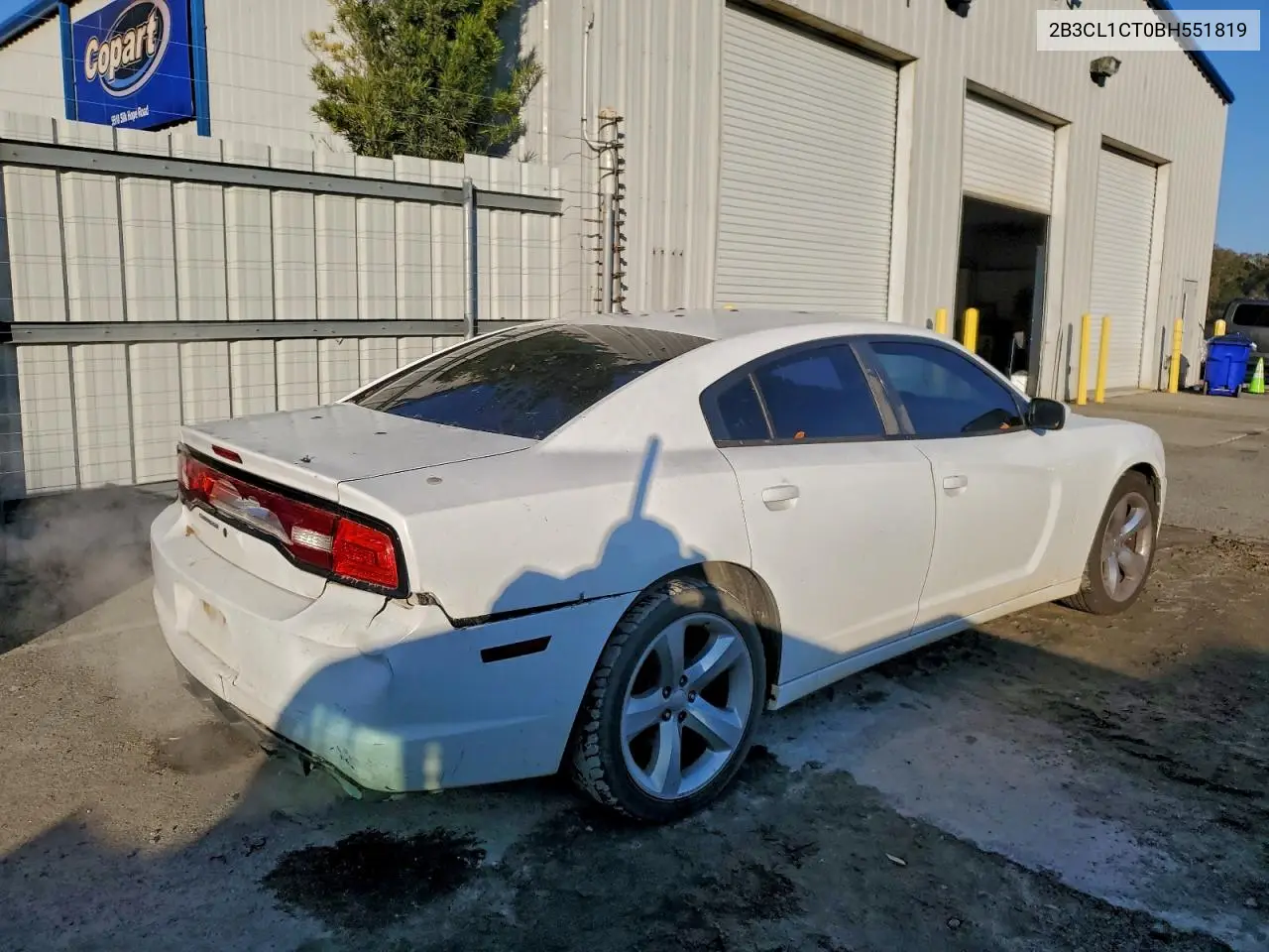 2B3CL1CT0BH551819 2011 Dodge Charger Police