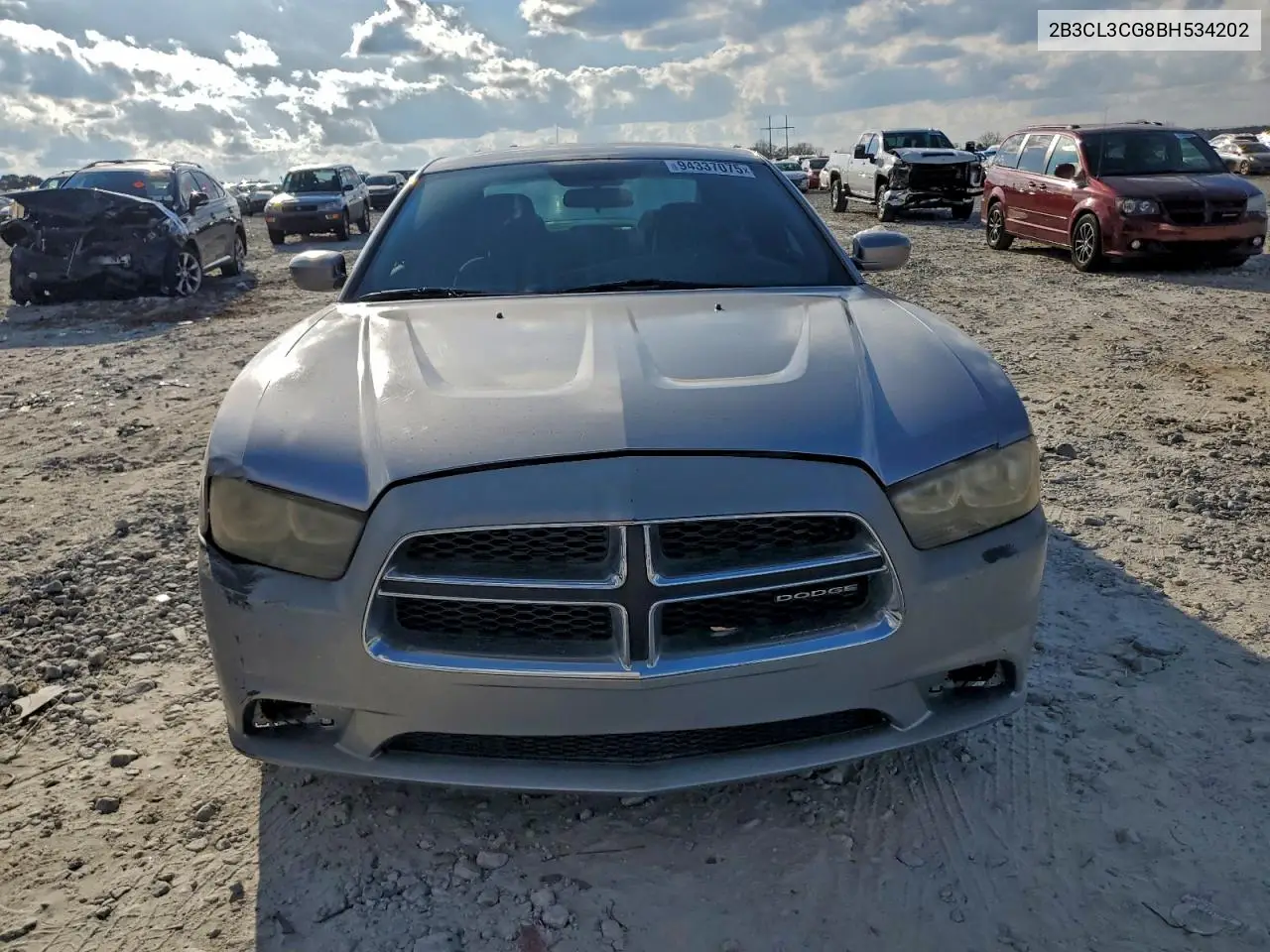 2B3CL3CG8BH534202 2011 Dodge Charger