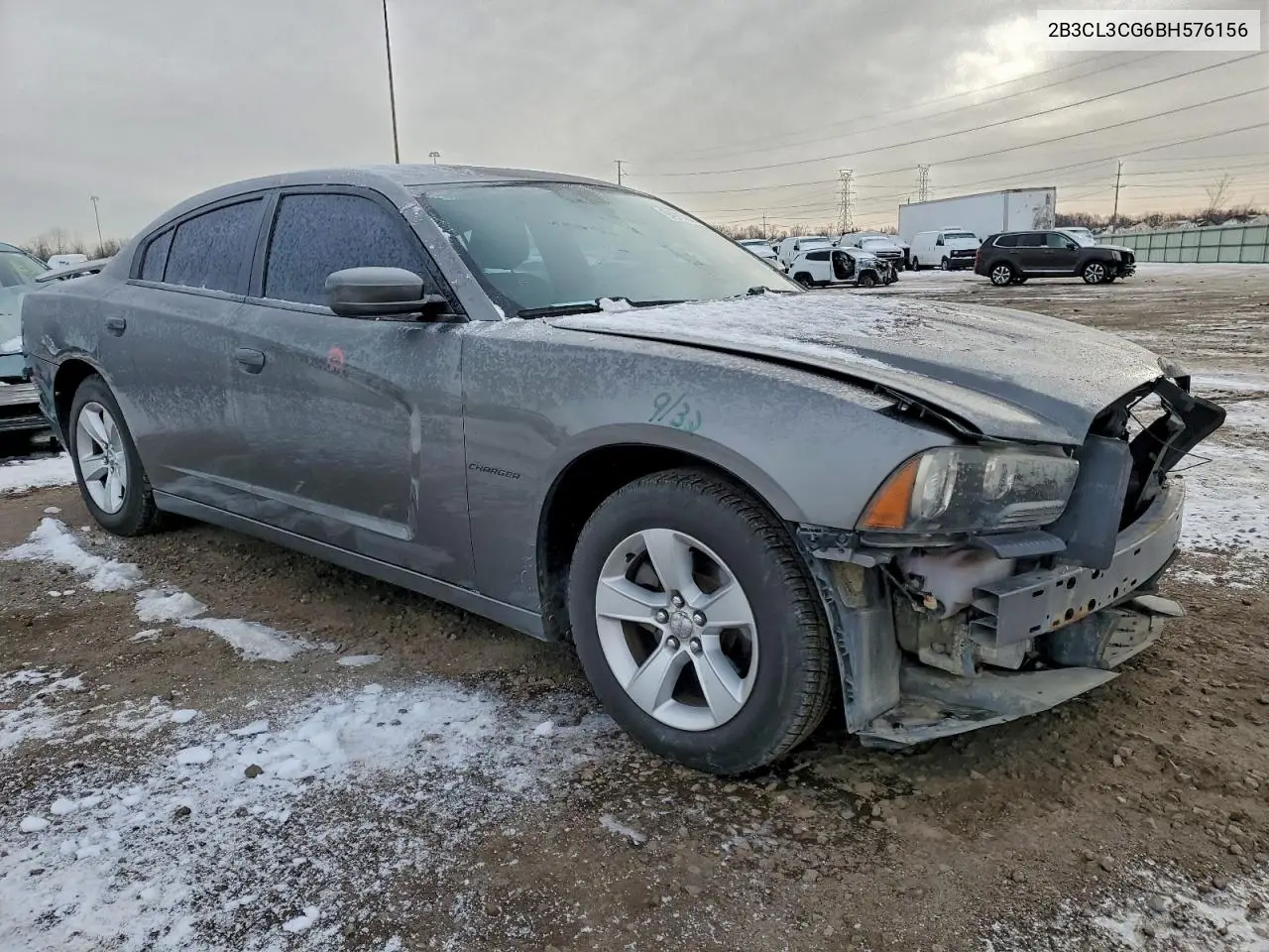 2B3CL3CG6BH576156 2011 Dodge Charger