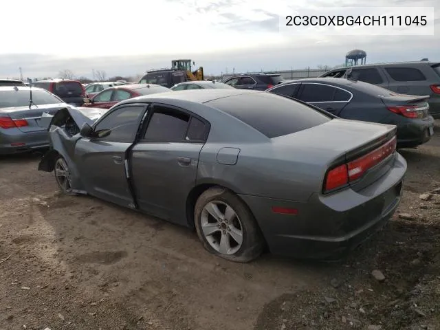 2012 Dodge Charger Se VIN: 2C3CDXBG4CH111045 Lot: 49158604