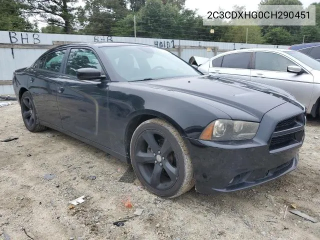 2C3CDXHG0CH290451 2012 Dodge Charger Sxt