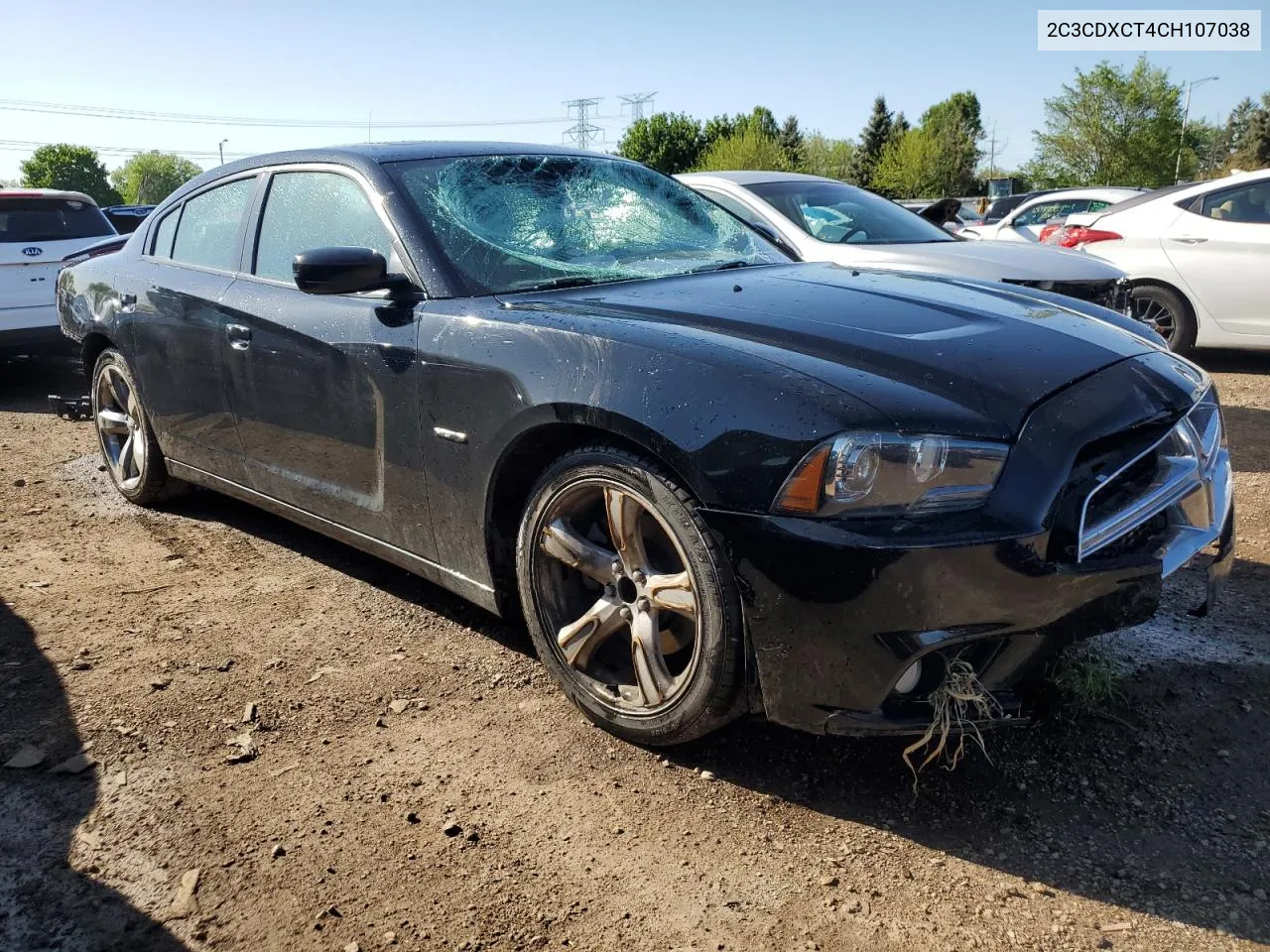 2012 Dodge Charger R/T VIN: 2C3CDXCT4CH107038 Lot: 53072894