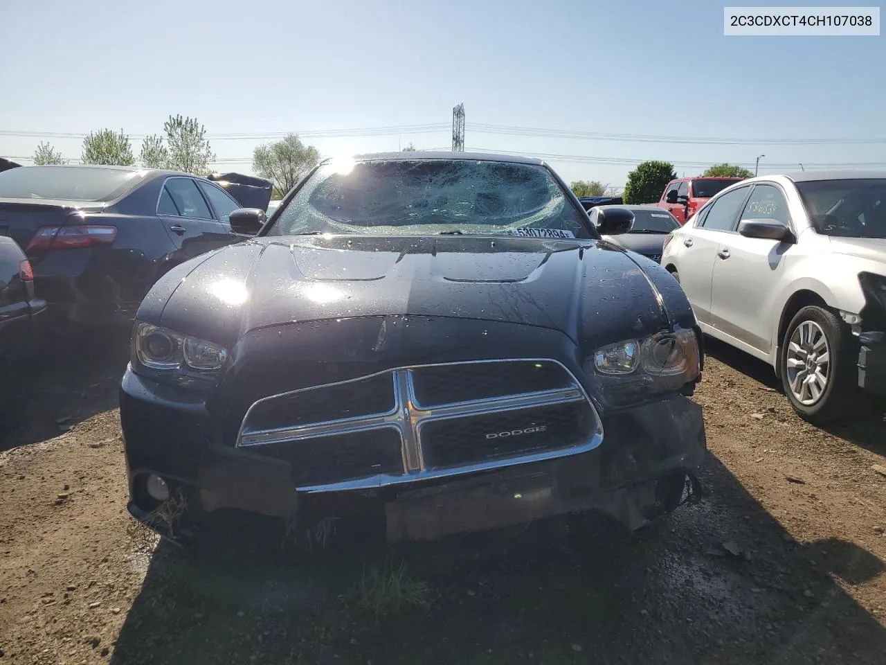 2012 Dodge Charger R/T VIN: 2C3CDXCT4CH107038 Lot: 53072894